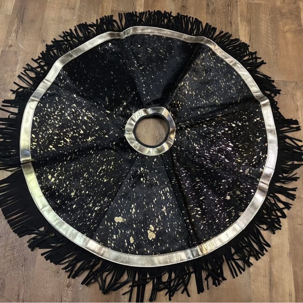 New Genuine Cowhide Tree Skirts